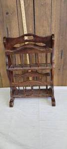 lot 1569 image: Wooden magazine rack