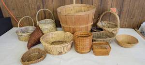 lot 1573 image: Woden baskets