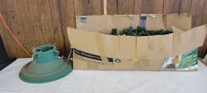 lot 1583 image: 6 12 foot Colorado pine Christmas tree and Christmas stand