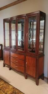 lot 128 image: Legacy Classic Vogue China Buffet Hutch (2pcs) - 68 W x 17D x 82 H - Matches Lots 127 and 129