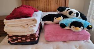 lot 202 image: Blankets and Pillows