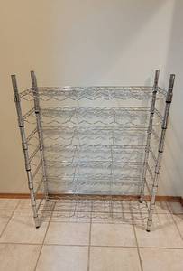 lot 239 image: (63) Wine Bottle Metro Shelving Rack - 36 x 14 x 44.5