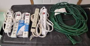 lot 274 image: Surge Protectors and Extension Cords