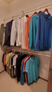 lot 933 image: Mens Clothing  Sizes Med and Large Most are Large