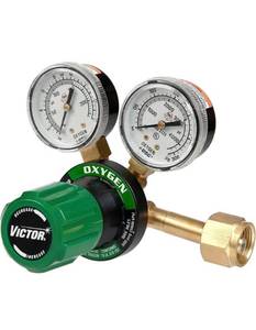 lot 55390 image: Victor Technologies 0781-9400 G250-150-540 Medium Duty Single Stage Oxygen Regulator, 150 psig Delivery Range, CGA 540 Inlet Connection Amazons Choice
