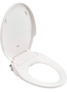 lot 55391 image: American Standard 5900A05G.020 Aqua Wash Non-Electric Bidet Seat for Elongated Toilets, 14.9 in Wide x 3.6 in Tall x 21.1 in Deep, White