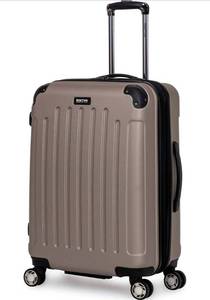 lot 55400 image: Kenneth Cole Reaction Renegade 24�� Check Size Luggage Lightweight Hardside Expandable 8-Wheel Spinner Travel Suitcase, Champagne, inch
