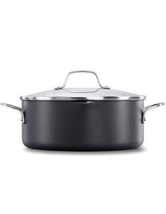 lot 55412 image: Calphalon 1932450 Classic Nonstick Dutch Oven with Cover, 5 quart, Grey