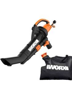 lot 55417 image: WORX WG509 12 Amp TRIVAC 3-in-1 Electric Leaf Blower with All Metal Mulching System