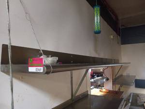 lot 2469 image: stainless steel shelf