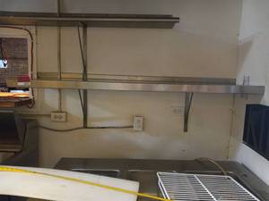 lot 2472 image: Stainless steel shelf