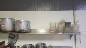 lot 2475 image: 66in Stainless Steel Shelf