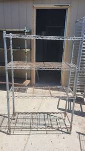 lot 2493 image: 4-Tier Metal Shelf