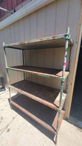 lot 2498 image: 4-Tier Metal Shelf