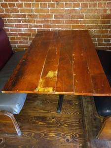lot 8712 image: wooden restaurant style dining table