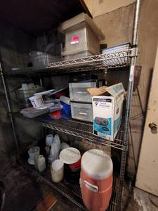 lot 8800 image: Misc Restraunt Equipment- CONTENTS OF SHELF