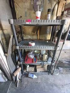 lot 8803 image: 4 tier plastic shelf