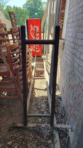 lot 6981 image: Steel 10ft Fire Wood Log Rack