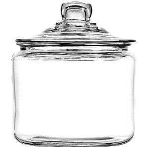 lot 39209 image: Anchor Hocking - 3-Quart Jar - Clear