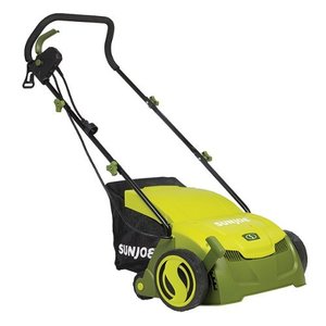 lot 73780 image: Sun Joe - 13 in. 12 Amp Electric Scarifier  Lawn Dethatcher with Collection Bag
