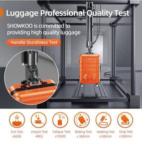 lot 73791 image: Coolife Luggage Sets Hardside 2 Piece Luggage Clearance Suitcase Sets with Wheels TSA Lock 2016� (Orange)