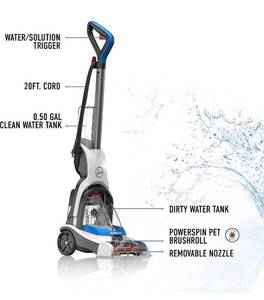 lot 73793 image: Hoover PowerDash Pet Compact Carpet Cleaner, Lightweight, FH50700, Blue