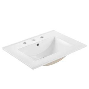 lot 73806 image: Modway Cayman 24 Bathroom Sink in White