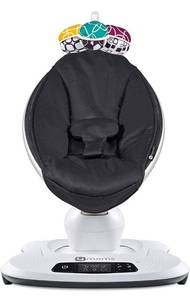 lot 73807 image: 4moms mamaRoo 4 Multi-Motion Baby Swing, Bluetooth Baby Rocker with 5 Unique Motions, Nylon Fabric, Black