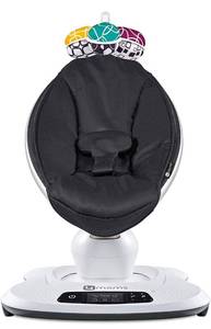 lot 32201 image: 4moms mamaRoo 4 Multi-Motion Baby Swing, Bluetooth Baby Rocker with 5 Unique Motions, Nylon Fabric, Black