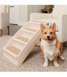 lot 32202 image: PetSafe CozyUp Folding Dog Stairs - Pet Stairs for IndoorOutdoor at Home or Travel - Dog Steps for High Beds, Sofa, Furniture - Pet Steps with Siderails, Non-Slip Pads - Durable, Support 150-200 lb