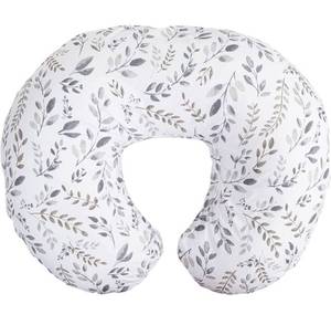 lot 32204 image: Boppy Nursing Pillow and Positioner�Original  Gray Taupe Watercolor Leaves  Breastfeeding, Bottle Feeding, Baby Support  with Removable Cotton Blend Cover  Awake-Time Support