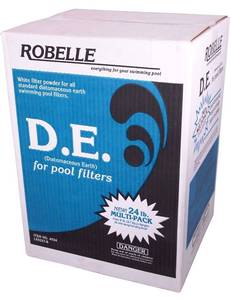 lot 38292 image: Robelle 4024 D.E.Diatomaceous Earth Powder for Swimming Pools, 24-Pound