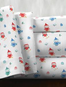 lot 39240 image: Pointehaven Superior Weight Cotton Flannel Sheet Set - Queen Bedding