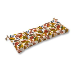 lot 5156 image: Greendale Home Fashions Floral Patio Bench Cushion