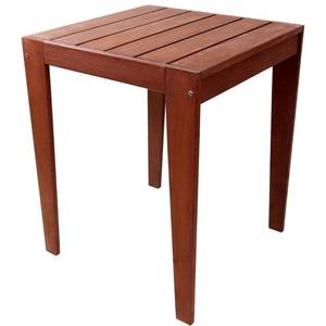 lot 5170 image: Sunnydaze Meranti Wood Square Patio Table