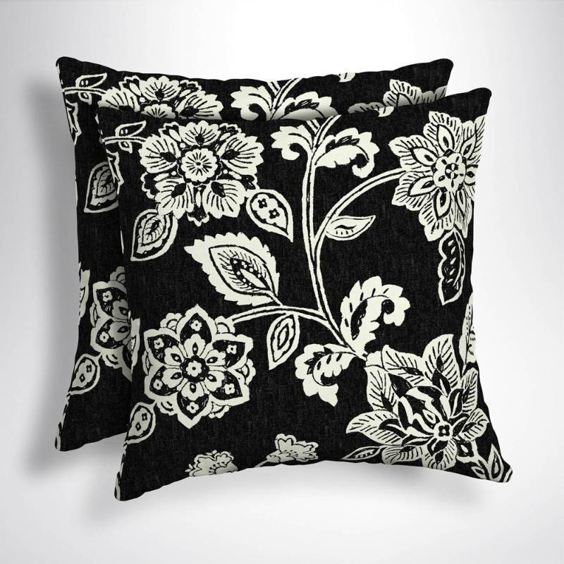 lot 6609 image: Arden Selections Ashland Jacobean Patio Accent Pillows (2 COUNT)