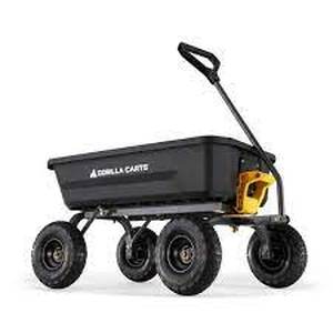 lot 9848 image: GORILLA CARTS Poly Garden Dump Cart