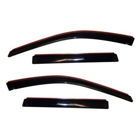 lot 3525 image: AVS 11-18 Jeep Grand Cherokee Ventvisor In-Channel Front & Rear Window Deflectors 4pc - Smoke