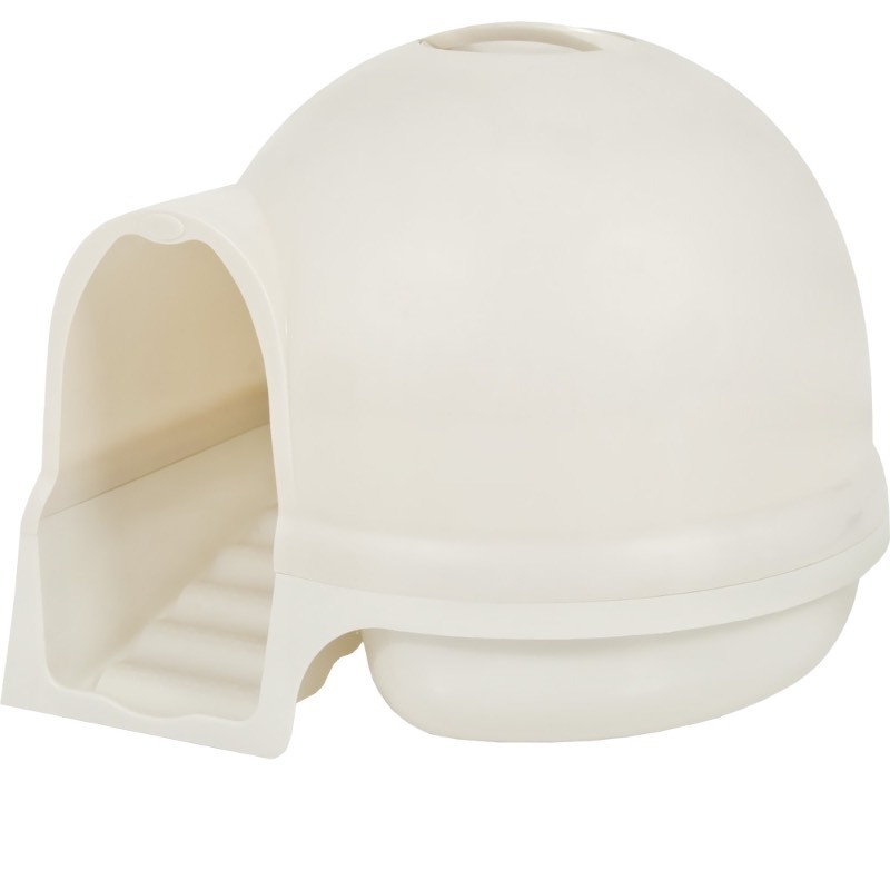 lot 8354 image: Booda Dome Clean Step Cat Litter Box Pearl