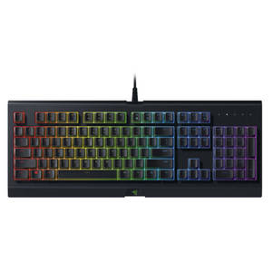 lot 38089 image: Razer - Cynosa Chroma Full Size Wired Membrane Gaming Keyboard with Chroma RGB Backlighting - Black