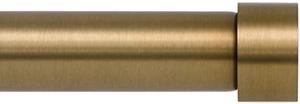 lot 38107 image: Ivilon Drapery Window Curtain Rod - End Cap Style Design 1 Inch Pole. 28 to 48 Inch Color Warm Gold