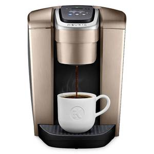 lot 38134 image: Keurig - K-Elite Single-Serve K-Cup Pod Coffee Maker - Brushed Gold