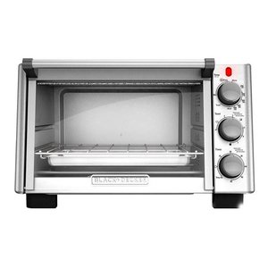 lot 38142 image: BLACKDECKER 6-Slice Convection Countertop Toaster Oven Stainless SteelBlack TO2050S