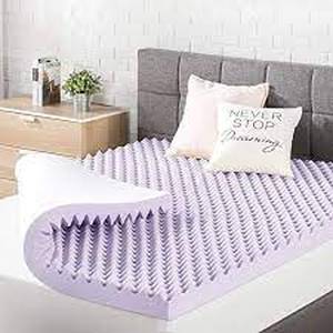 lot 38104 image: Best Price Mattress 3 Inch Egg Crate Memory Foam Mattress Topper with Soothin...