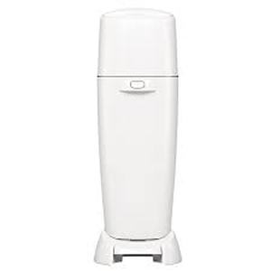 lot 38118 image: Playtex Diaper Genie Complete White Diaper Pail with 1 Refill