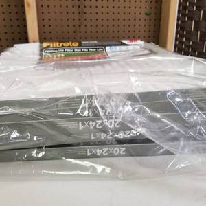 lot 2264 image: Filtrete 20x24x1, AC Furnace Air Filter, MPR 300, Clean Living Basic Dust, 6-Pac
