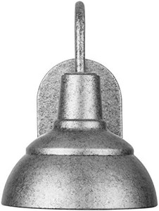 lot 2271 image: Prominence Home Brightondale Galvanized Industrial Outdoor Sconce Lantern Coach Light