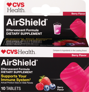 lot 2277 image: CVS Health, Airshield Effervescent Immune Support Tablets EXP 0522