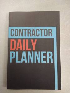 lot 3160 image: Contractor Daily Planner Daily Planner Lined Notebook  To-Do List ActivityReminder Contractor Planner Gift 6 x 9 120 Page