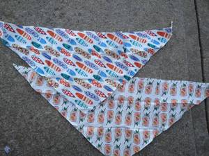 lot 3183 image: free sunday new summer design pet bandanas double sided size large 10